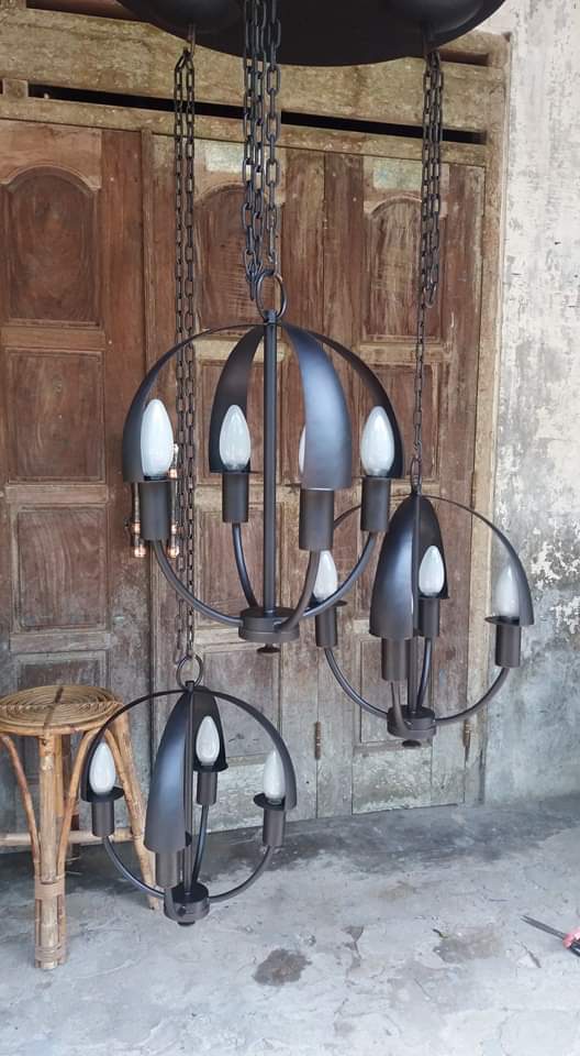 Lampu Gantung Kuningan dan Tembaga